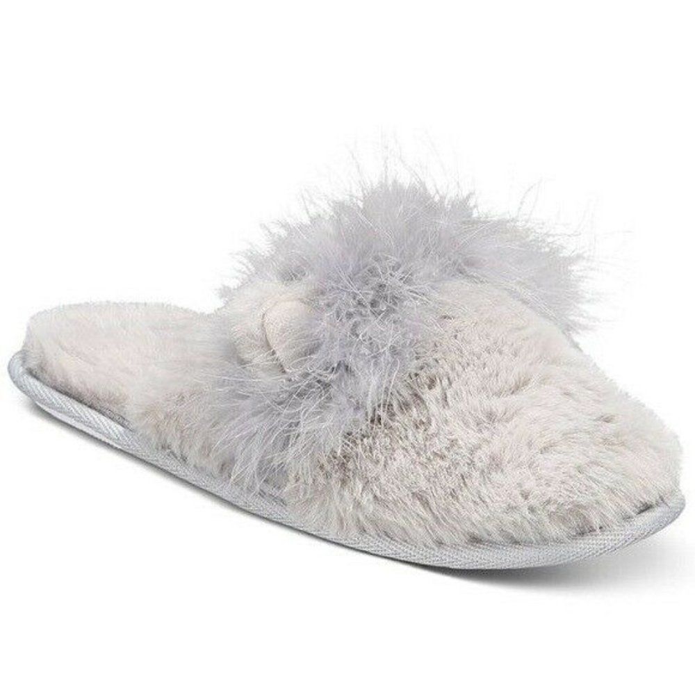 Jenni Gray Women's Critter Scuff Cat Ears Slippers Size Small New